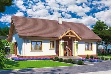  Projekt domu Tatiana (WOE1084) - projekt domu parterowego - Zdjęcie 3