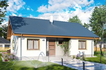  Projekt domu Tobiasz paliwo stałe (WOE1085) - projekt domu parterowego - Zdjęcie 1