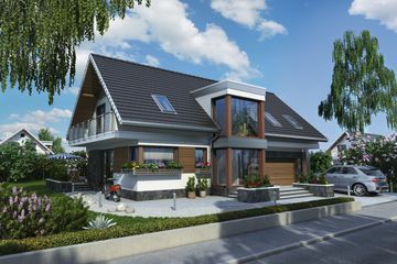  Projekt domu Kalipso (1507) (KRD2654) - projekt domu parterowego z poddaszem - Zdjęcie 1