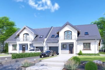  Projekt domu APS 182 (LUA1231) - projekt domu parterowego z poddaszem - Zdjęcie 1