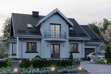  Projekt domu APS 183 (LUA1232) - projekt domu parterowego z poddaszem - Zdjęcie 3