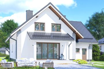  Projekt domu APS 184 (LUA1233) - projekt domu parterowego z poddaszem - Zdjęcie 2