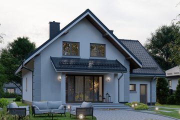  Projekt domu APS 184 (LUA1233) - projekt domu parterowego z poddaszem - Zdjęcie 4