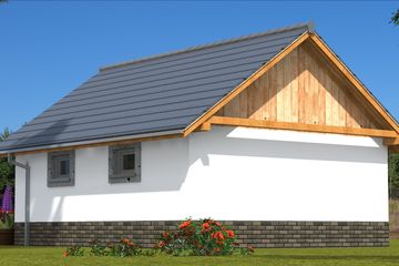  Projekt garażu G-2 szkieletowy (BBD1250) - projekt garażu parterowego - Zdjęcie 4