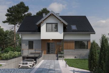  Projekt domu Anna (1503) (KRD2658) - projekt domu parterowego z poddaszem - Zdjęcie 1