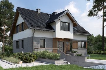  Projekt domu Anna (1503) (KRD2658) - projekt domu parterowego z poddaszem - Zdjęcie 2