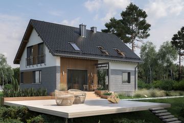  Projekt domu Anna (1503) (KRD2658) - projekt domu parterowego z poddaszem - Zdjęcie 3