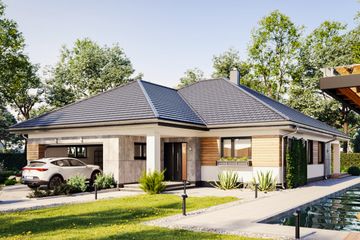  Projekt domu Koniczynka Polo G2 (1508) (KRD2659) - projekt domu parterowego - Zdjęcie 1