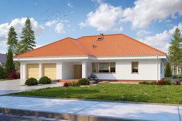  Projekt domu TK70 (WAK1066) - projekt domu parterowego - Zdjęcie 1