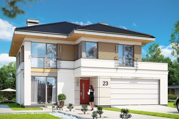  Projekt domu Tytan 4 (WAH1681) - projekt domu z pełnym piętrem - Zdjęcie 1