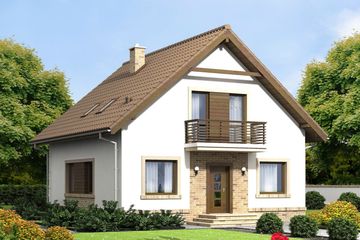  Projekt domu Tamarillo 3 (WOF1075) - projekt domu parterowego z poddaszem - Zdjęcie 1