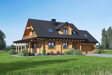  Projekt domu Osiek 88 cx (KRP1890) - projekt domu parterowego z poddaszem - Zdjęcie 1