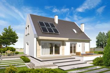  Projekt domu Robin a (WRD2449) - projekt domu parterowego z poddaszem - Zdjęcie 2