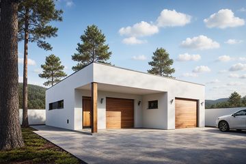  Projekt garażu G261 - Budynek garażowo - gospodarczy (PRA1287) - projekt garażu parterowego - Zdjęcie 1