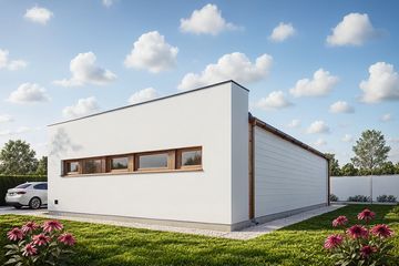  Projekt garażu G261 - Budynek garażowo - gospodarczy (PRA1287) - projekt garażu parterowego - Zdjęcie 2