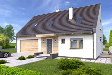  Projekt domu Kevin a (WRD2453) - projekt domu parterowego z poddaszem - Zdjęcie 2