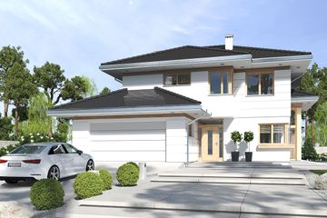  Projekt domu Carmen Magdalena A-30 stopni (WRD2455) - projekt domu z pełnym piętrem - Zdjęcie 2