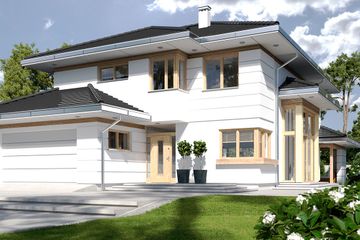  Projekt domu Carmen Magdalena A – strop monolityczny (WRD2457) - projekt domu z pełnym piętrem - Zdjęcie 3