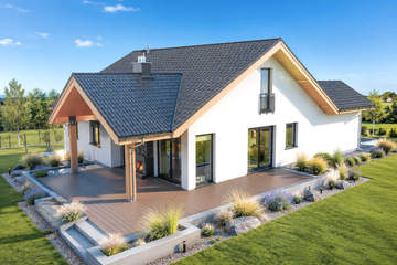 Projekt domu Simon G1 - parterowy dom o powierzchni 118,23 m², dach dwuspadowy - ujęcie 4