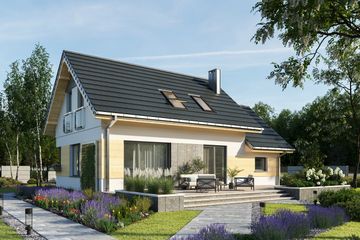  Projekt domu Dino (1514) (KRD2662) - projekt domu parterowego z poddaszem - Zdjęcie 3