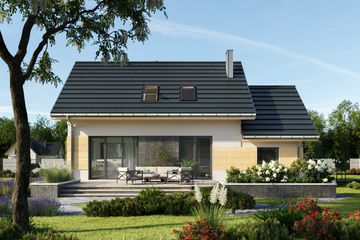  Projekt domu Dino (1514) (KRD2662) - projekt domu parterowego z poddaszem - Zdjęcie 4