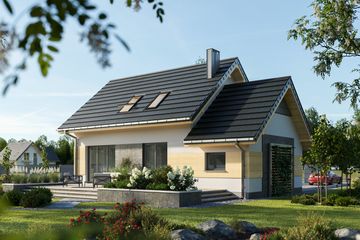  Projekt domu Dino (1514) (KRD2662) - projekt domu parterowego z poddaszem - Zdjęcie 5