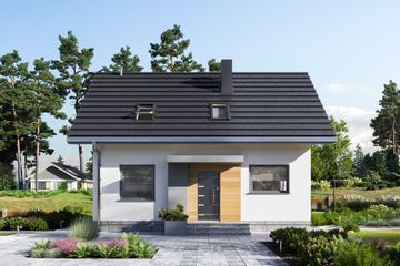  Projekt domu Malik (1515) (KRD2663) - projekt domu parterowego z poddaszem - Zdjęcie 5