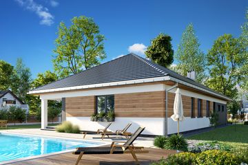  Projekt domu Koniczynka Rex (1517) (KRD2665) - projekt domu parterowego - Zdjęcie 5