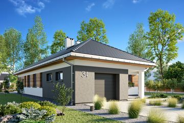  Projekt domu Koniczynka Rex (1517) (KRD2665) - projekt domu parterowego - Zdjęcie 6