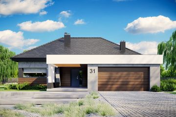  Projekt domu HomeKoncept 31 (KRX1034) - projekt domu parterowego - Zdjęcie 1