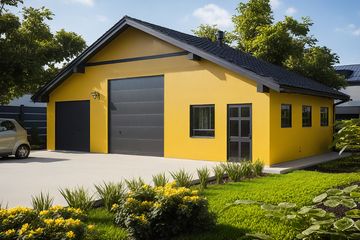  Projekt garażu G264 - Budynek garażowo-gospodarczy (PRA1291) - projekt garażu parterowego - Zdjęcie 1