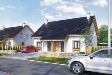  Projekt domu Azalia bez garażu bliźniak [B-BL1] (WRF1636) - projekt domu parterowego z poddaszem - Zdjęcie 6