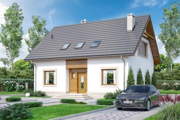  Projekt domu Tamarillo 4 (WOF1076) - projekt domu parterowego z poddaszem - Zdjęcie 3