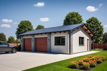  Projekt garażu G280 - Budynek garażowo - gospodarczy (PRA1301) - projekt garażu parterowego - Zdjęcie 1