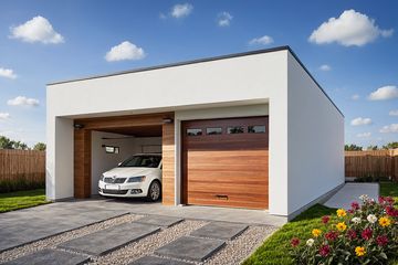  Projekt garażu G285 - Budynek garażowy (PRA1300) - projekt garażu parterowego - Zdjęcie 1