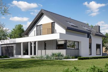  Projekt domu HomeKoncept 02 G2 EN (KRX1035) - projekt domu parterowego z poddaszem - Zdjęcie 4