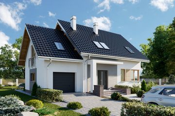  Projekt domu Malina Alfa (1523) (KRD2670) - projekt domu parterowego z poddaszem - Zdjęcie 3