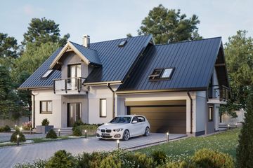  Projekt domu Axel Atu (1520) (KRD2671) - projekt domu parterowego z poddaszem - Zdjęcie 3