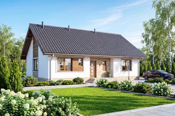  Projekt domu Mokka 2 (WOF1079) - projekt domu parterowego - Zdjęcie 1