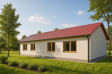  Projekt budynku gospodarczego G283 - Budynek gospodarczy (PRA1309) - projekt budynku parterowego - Zdjęcie 2