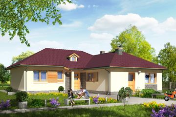  Projekt domu BW-16 wariant (JGC1125) - projekt domu parterowego - Zdjęcie 1