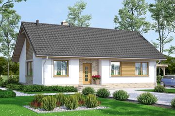  Projekt domu Mokka 3 (WOF1080) - projekt domu parterowego - Zdjęcie 1