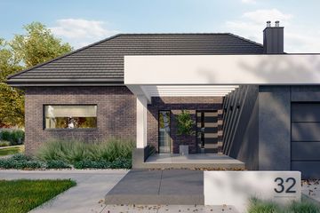 Projekt domu HomeKoncept 32 (KRX1037) - projekt domu parterowego - Zdjęcie 2