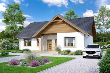  Projekt domu Mokka 4 (WOF1081) - projekt domu parterowego - Zdjęcie 3