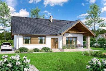  Projekt domu Mokka 4 (WOF1081) - projekt domu parterowego - Zdjęcie 4