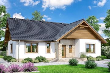  Projekt domu Mokka 4 (WOF1081) - projekt domu parterowego - Zdjęcie 1