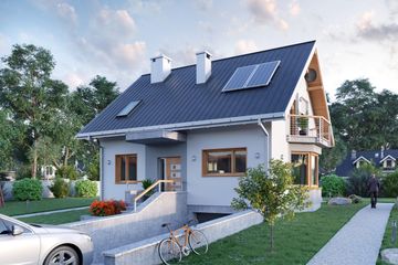  Projekt domu Sonia Mini (1511) (KRD2674) - projekt domu parterowego z poddaszem - Zdjęcie 1