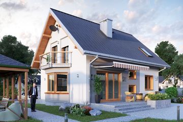  Projekt domu Sonia Mini (1511) (KRD2674) - projekt domu parterowego z poddaszem - Zdjęcie 3