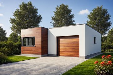  Projekt garażu G296 - Budynek garażowo - gospodarczy (PRA1318) - projekt garażu parterowego - Zdjęcie 1