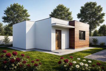  Projekt garażu G296 - Budynek garażowo - gospodarczy (PRA1318) - projekt garażu parterowego - Zdjęcie 2